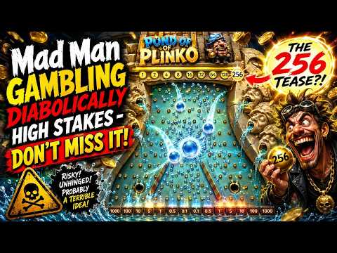 Thumbnail for video: Mad Man Gambling Diabolically High Stakes - DON'T MISS IT!