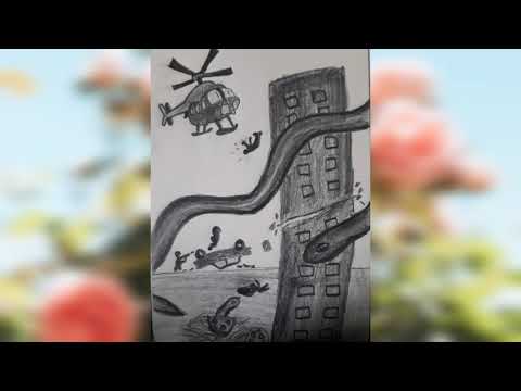 Drawings made by Hitaishi Biswas