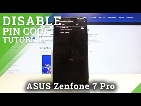 How to Remove SIM PIN – SIM Settings on ASUS Zenfone 7 Pro