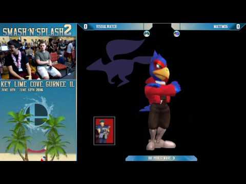 Smash'N'Splash 2 - VisualWatch (Marth) vs. MattMog (Falco) - SSBM - RR Pools Wave 3