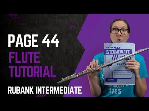 Page 44 Flute Tutorial from Rubank Intermediate Method For Flute