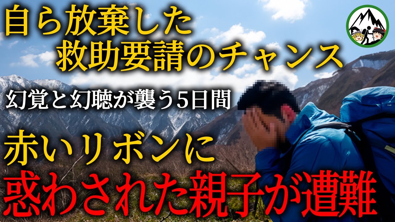赤いリボンに惑わされた親子が遭難！救助要請のチャンスを自ら放棄し、幻覚と幻聴に襲われる悪夢の5日間！【2003年 高沢山遭難事故】【ゆっくり解説】