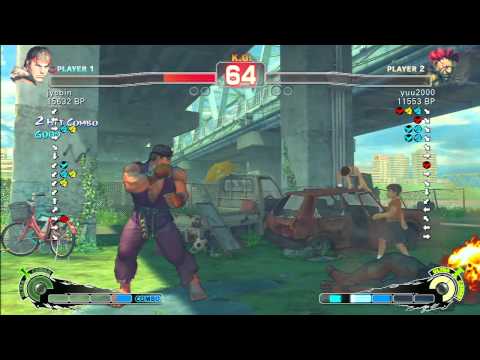 SSF4 Rank Match  jyobin (RY)  vs  yuu2000 (GO)