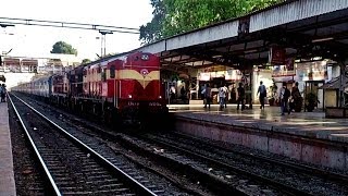 preview picture of video 'Yesvantpur Jaipur Weekly Special With Red Hot Guntakal WDG-3A Twins Shines Through Palghar..!!'