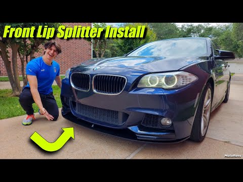 BMW F10 Front Splitter Install & Review! | 535i Build pt.6