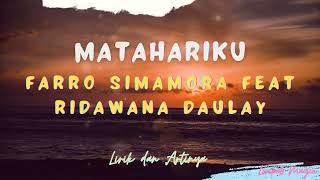Download lagu Lirik Lagu Batak Tapsel dan Terjemahan Matahariku - Farro Simamora Ft Ridawana Daulay | Lagu Terbaru mp3