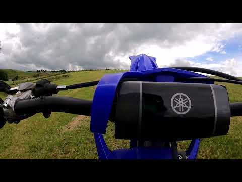 2022 YZ250x cruising around on the farm breaking it in