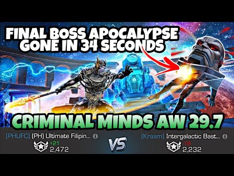 PHUFC vs KRAAM - Criminal Minds AW 29.7 | MCOC