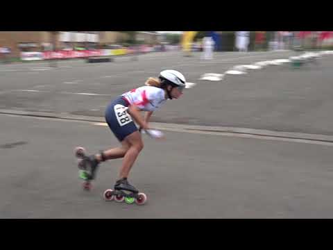 200m TT Qualification Junior ladies  Maya Bathgate (European Championships Inline Skating 2018)