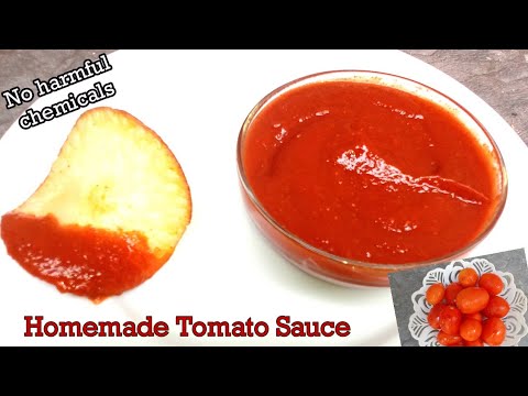 How to make your own tomato sauce without any harmful chemicals/තක්කාලි සෝස් /Tomato Sauce recipe