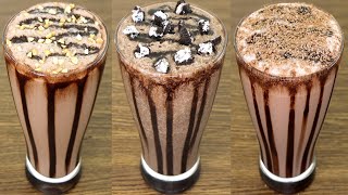 3 쉬운 초콜릿 밀크 쉐이크 레시피 | 홈메이드 초콜릿 밀크쉐이크 만드는 법