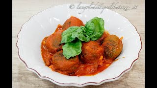 Polpette di Tonno (Buzzonaglia) al sugo di Pomodoro Pachino IGP