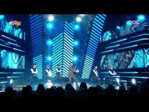 141101 Zhoumi Rewind Feat Amber @ Music Core Solo Debut Stage Live