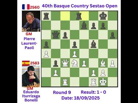 GM Eduardo Iturrizaga Bonelli Wins 40th Sestao Open 2025!