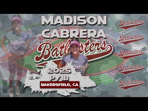 2025 Madison Cabrera (3.9 GPA) Pitcher & 1B, Softball Recruiting Skills Video