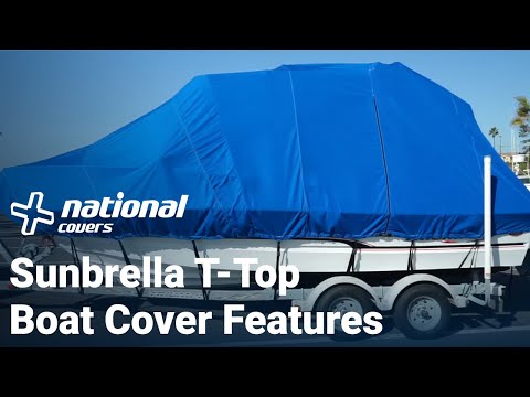 T-Top Boat Cover Product Features - Sunbrella | National Covers