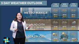 LIVE | PAGASA issues public weather forecast (August 23, 2026 - 5 p.m.)