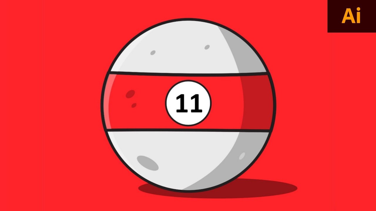 How to Design Billiards Ball Illustration | Adobe Illustration tutorial |