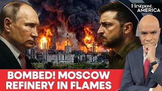 Ukraine Hits Moscow Oil Refinery Again, Grounds Flights Across Capital | Firstpost America | N18G