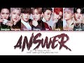 ATEEZ 에이티즈 ANSWER Color Coded Lyrics Eng Rom Han 가사