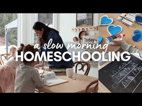 Homeschool Morning Vlog | Kindergarten + Preschool at Home