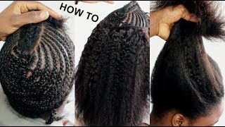 YOU CAN’T TELL IT’S FAKE HAIR- NO HEAT- IN AN HOUR - HOW TO