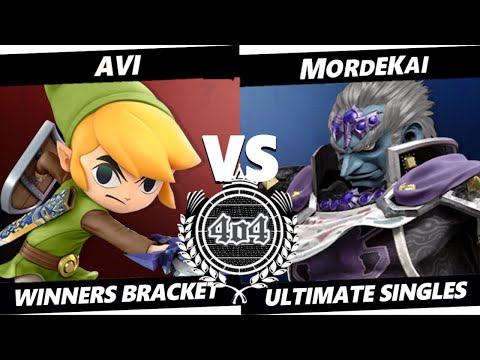 4o4 Smash Night 93 - avi (Toon Link) vs MORDEKAI (Ganondorf) - Winners Round 2