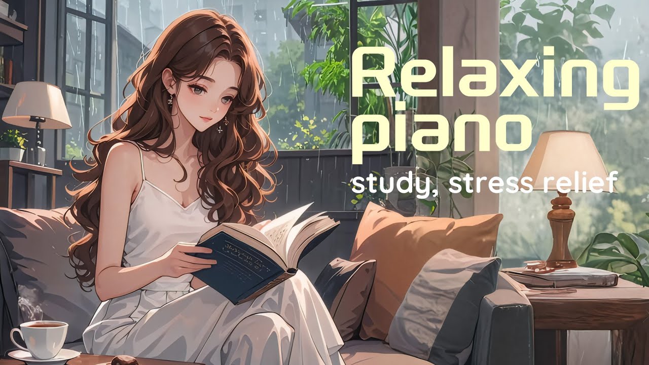 🐶🐾 Relaxing Piano with Rain 💕 Coffee Time Music 💕 Study/Work/Meditation Music 💕 放松音乐🐶🐾