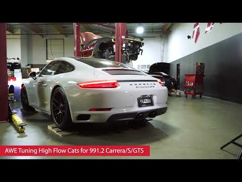TAG 991.2 S/GTS AWE Tuning High Flow Cats + OEM PSE Muffler