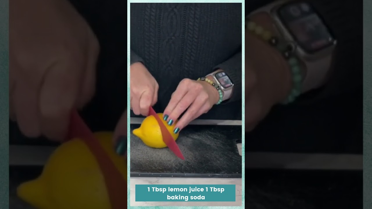 kitchen chemistry lemon juice and baking soda