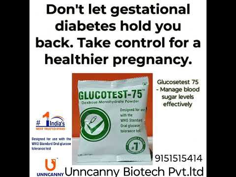 Glucotest 75 gm test /dextrose anhydrous powder 75 gm/glucos...