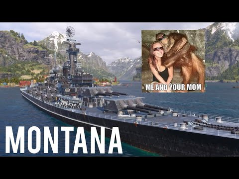 World of Warships Legends Montana (Div with Spartan elite 43)