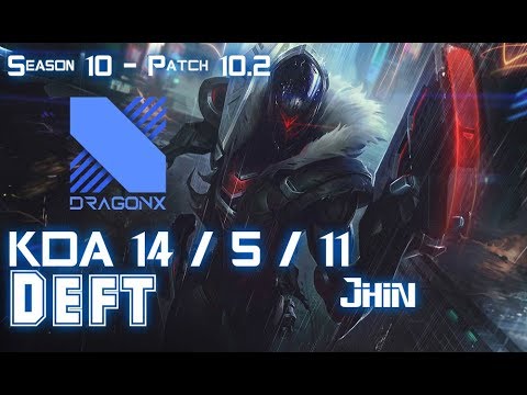DRX Deft JHIN vs DRAVEN ADC - PAtch 10.2 KR Ranked