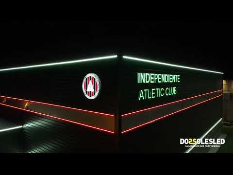 Mirá la iluminación profesional LED Deportiva que realizamos para el Club Independiente Atletic