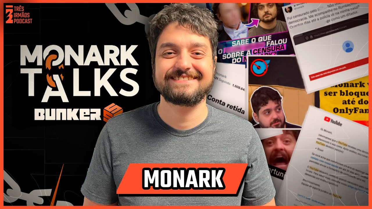 MONARK - Banido do Brasil e sua Vida nos Estados Unidos - Podcast 3 Irmãos #568