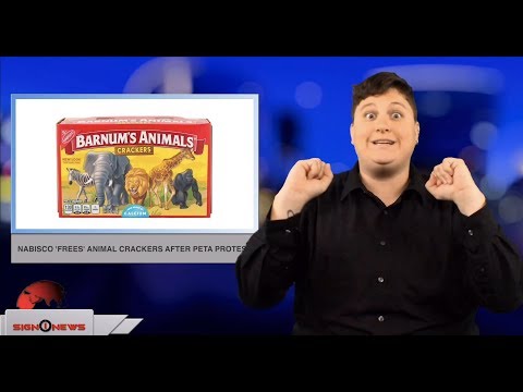 Nabisco ‘frees’ animal crackers after PETA protest (ASL - 8.21.18)