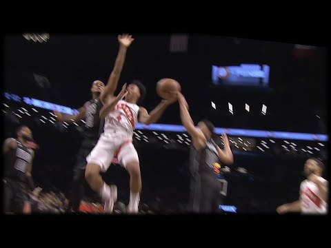 Scottie Barnes SWIFT Left Handed Lay In Traffic! - Raptors vs Nets