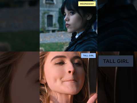 Just Jenna and Sabrina prepping for the collab of the century 🔪🎯🎶 #Wednesday #TallGirl