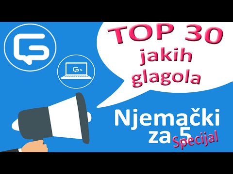 Top 30 jakih glagola u njemačkom jeziku - Njemački za 5