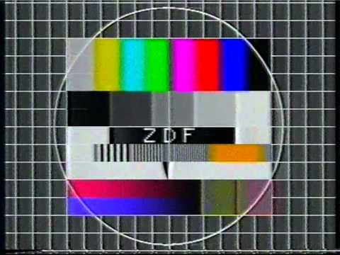ZDF Heute Fragment Gerhard Klarner 13.11.1981 Sendeschluß Testbild  ZDF   ZDF DBP mit Testsignal