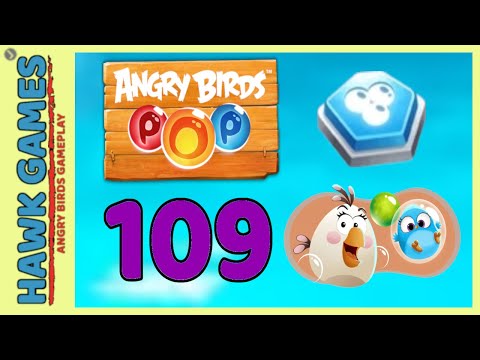 Angry Birds Stella POP Bubble Shooter Level 109 Hard- Walkthrough, No Boosters
