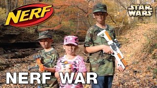 NERF WAR with our Star Wars NERF Guns