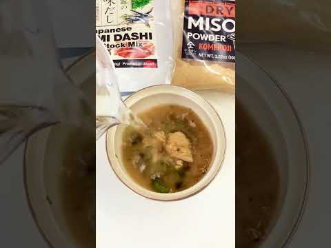 Lazy Miso Soup with Dashi