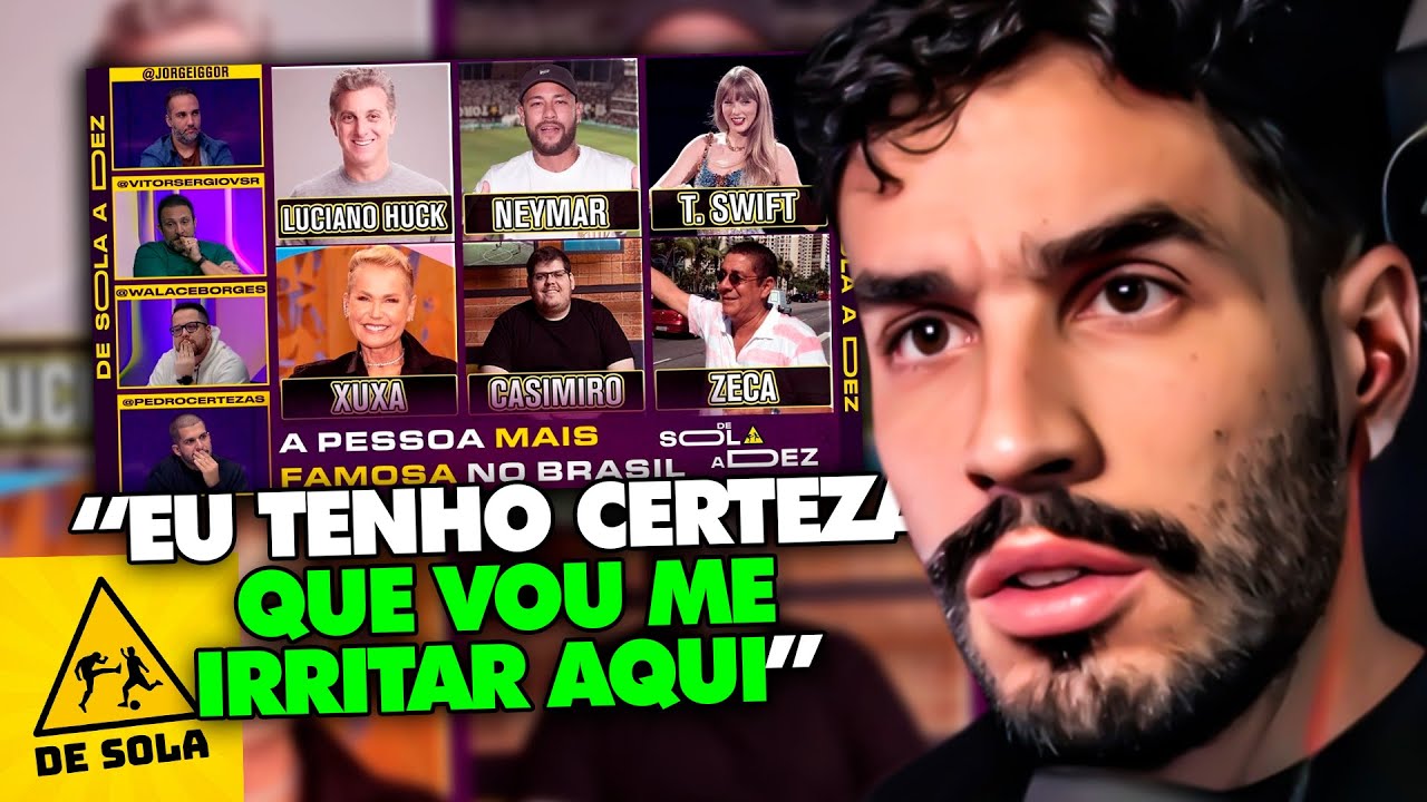 STAG REAGE: QUEM É A PESSOA MAIS FAMOSA NO BRASIL? CRAVAMOS! - DE SOLA A DEZ | Clipes do Stag