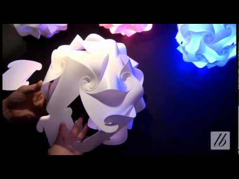 How to assemble a jigsaw lamp shade, puzzle lamp of 30 elements.