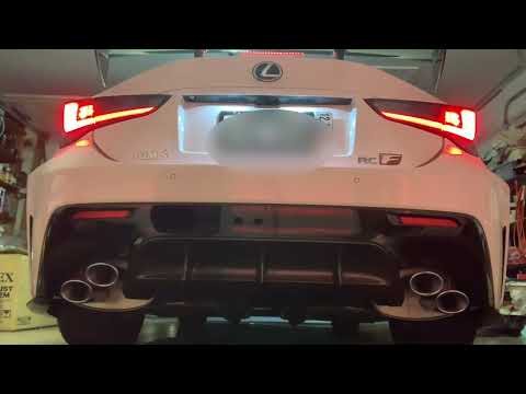Lexus RCF Track Edition with APEXi Mid Pipe