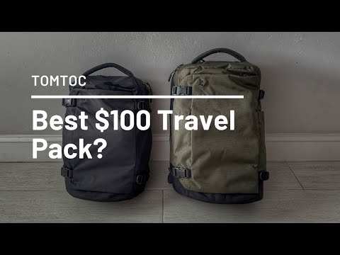 Best $100 Carry On Travel Pack? Tomtoc Navigator T66 Liteway Travel Backpack (28L & 40L) Review