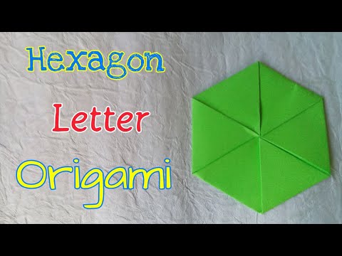 Hexagon Letter Origami / Letterfold Tutorial / Without Glue / Creative Crafts with Manasvi