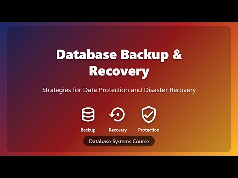 🛡️ Database Backup and Recovery: A Beginner's Guide to Data Protection