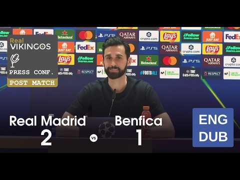 Real Madrid 2 - 1 Benfica - English Dub UCL Playoffs Post-Match Press Conference Alvaro Arbeloa 2026